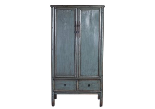 Fine Asianliving Chinese Wedding Cabinet Blue W100xD57xH187cm