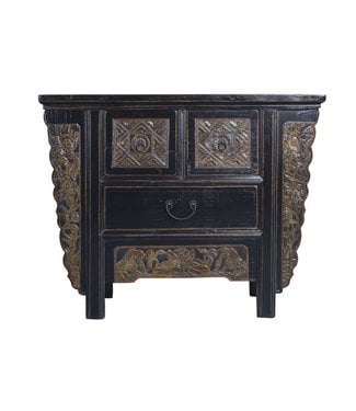 Fine Asianliving Antique Chinese Sidetable Handcarved W106xD40xH84cm