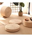 Pouf Oriental Fait Main Quenouille Naturelle D50xH20cm