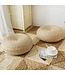 Pouf Orientale Fatto a Mano Narciso Rattan Naturale D50xA18cm