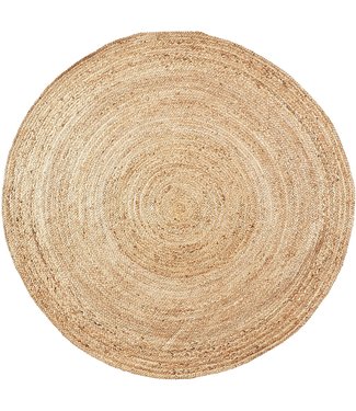 Fine Asianliving Tapis Oriental Fait Main Quenouilles Naturelles Dia.100cm