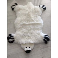 100% Genuine Real Sheepskin Rug Polar Bear 75x140cm