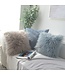 Decoratieve Fluffy Sierkussen 100% echte schapenvacht met vulling 45x45cm