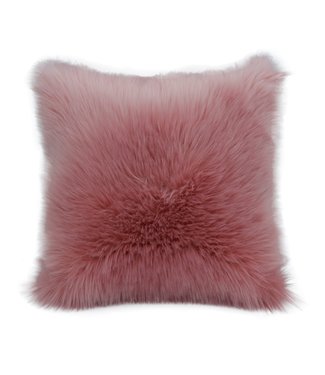 Fine Asianliving Decoratieve Fluffy Sierkussen 100% echte schapenvacht met vulling 45x45cm