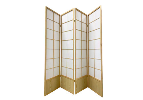 Fine Asianliving Japanese Room Divider Shoji W180xH180cm Privacy Screen Natural - Miura