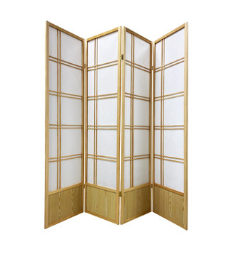 Fine Asianliving Paravento Giapponese Shoji L180xA180cm Naturale - Nishio
