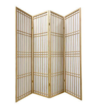 Fine Asianliving Paravento Giapponese Shoji L180xA180cm Naturale - Tokyo