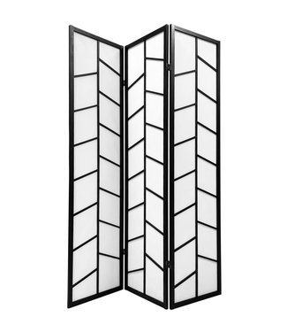 Fine Asianliving Japanese Room Divider Shoji W135xH180cm Privacy Screen Black - Kato