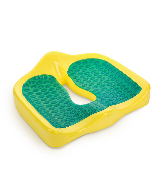 Coussin de siège orthopédique ventilé en mousse à mémoire de forme au gel 45x38x13/7cm