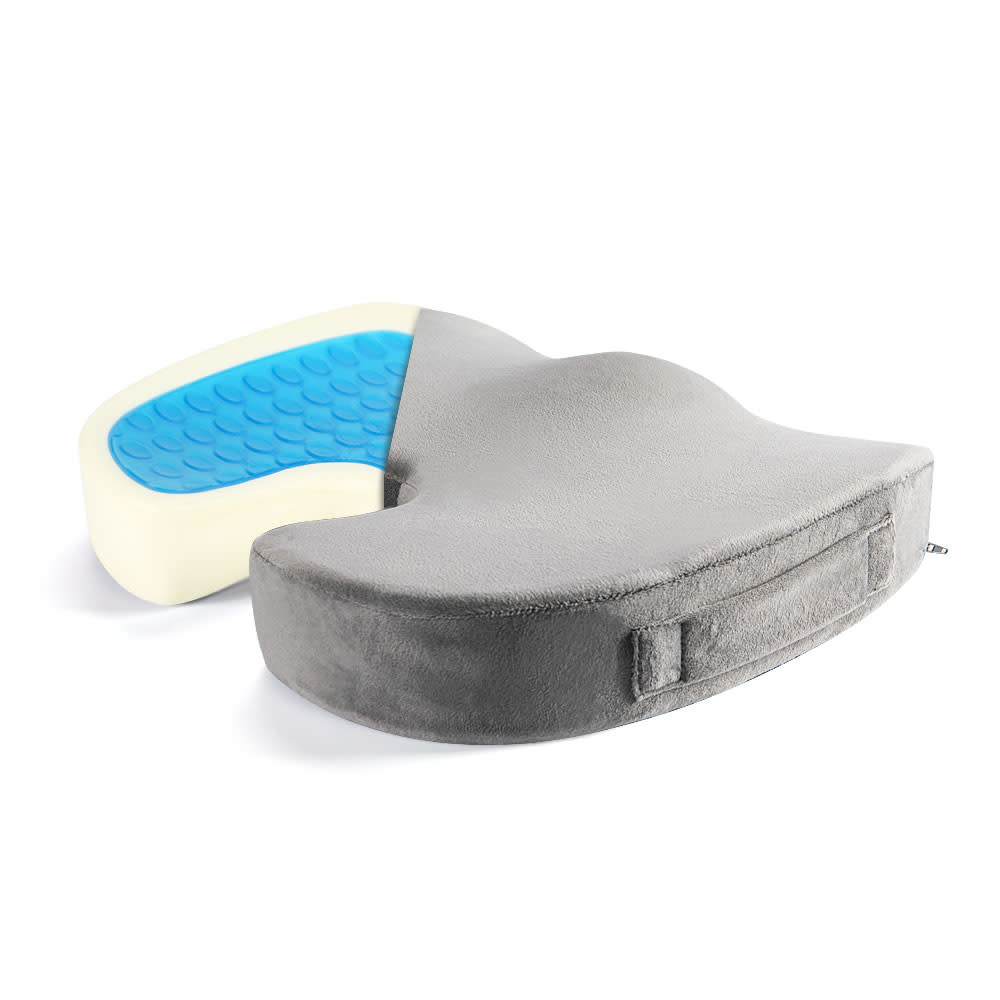 Gel Enhanced Memory Foam Ventilated Orthopedic Seat Cushion UShaped Orientique Asianliving