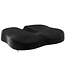 Cuscino per sedile ortopedico ventilato in memory foam rinforzato con gel 44,5x38,5x7,5 cm