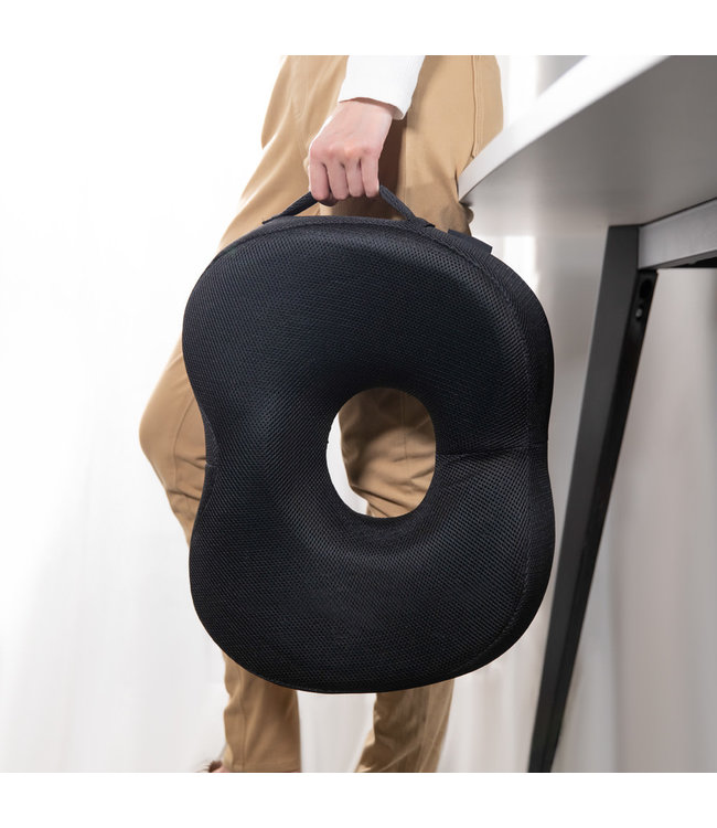 Fine Asianliving Sitzkissen Bürostuhl – 100 % Memory Foam Kissen 45 x 40 x 9,5 cm