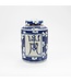 Chinese Ginger Jar Blue White Porcelain Longevity D12xH18cm