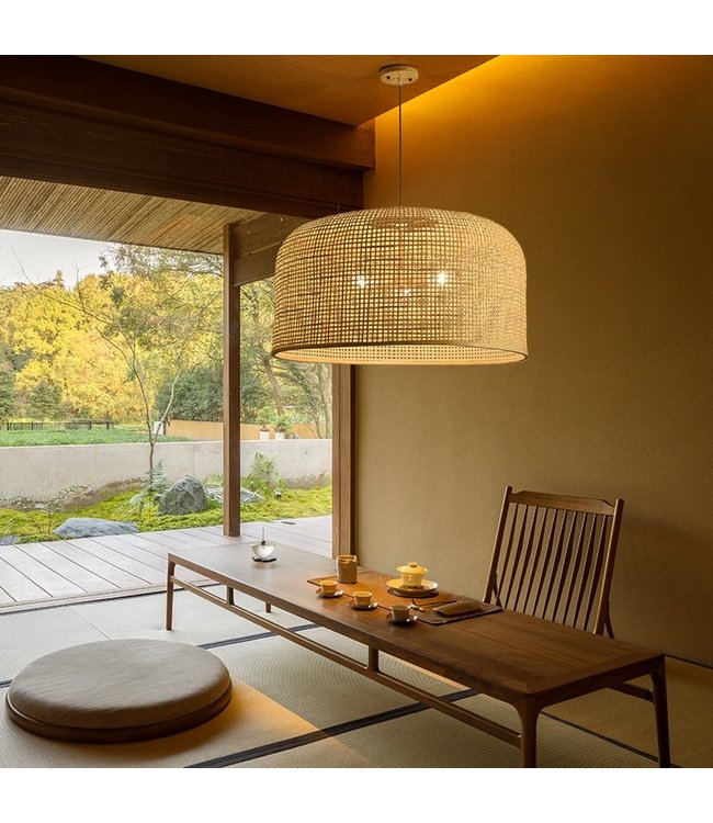 Bambus Hängelampe Pendelleuchte Handgefertigt - Melbourne D65xH30cm