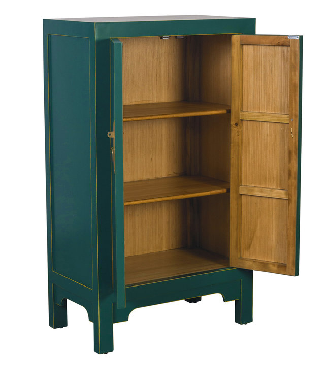 Chinese Kast Teal - Orientique Collectie B70xD40xH120cm