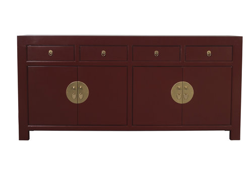 Fine Asianliving Chinesischer Sideboard Scarlet Rot B180xT40xH85cm