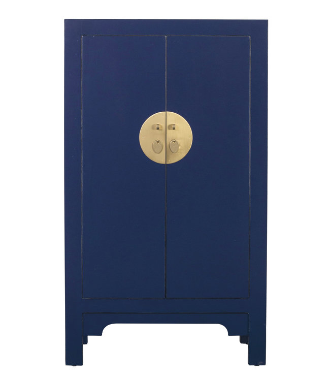 Armoire Chinoise Bleue Nuit - Orientique Collection L70xP40xH120cm