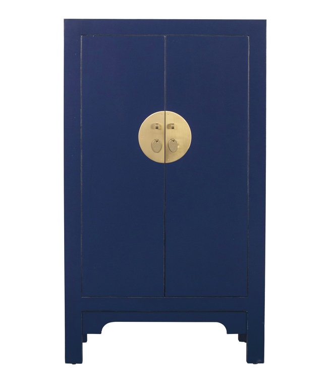 Chinese Kast Midnight Blauw - Orientique Collectie B70xD40xH120cm