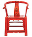 Chinese Chair Traditional Red W69xD69xH95cm