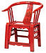 Chinese Chair Traditional Red W69xD69xH95cm
