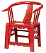 Chinese Stoel Traditioneel Rood B69xD69xH95cm