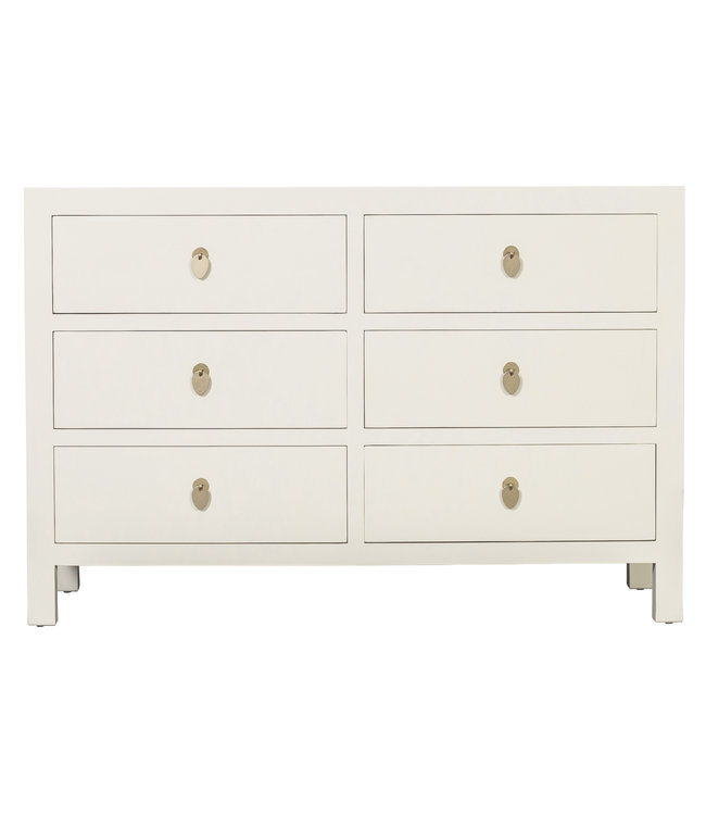 Chinese Chest of Drawers Moonshine Greige W120xD40xH80cm