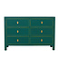 Chinese Chest of Drawers Teal W120xD40xH80cm