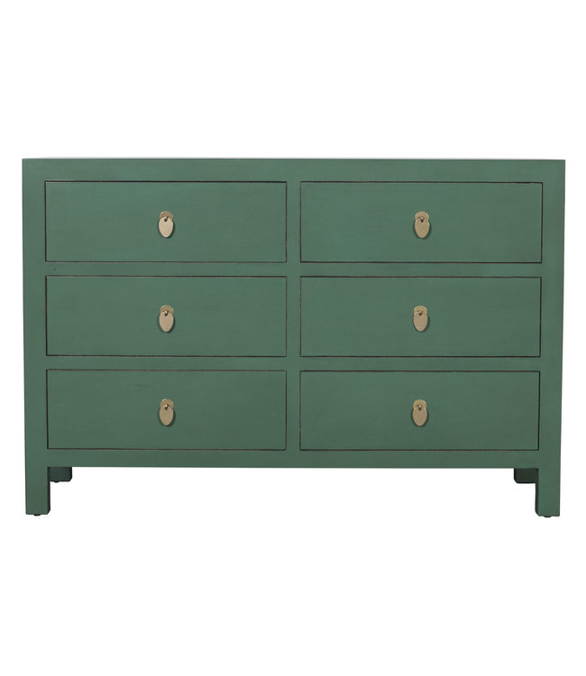 Commode Chinoise Pin Vert L120xP40xH80cm