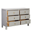 Chinese Chest of Drawers Pastel Grey W120xD40xH80cm