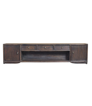 Fine Asianliving Mueble de TV Chino Antiguo Marrón A155xP22xAlt31cm