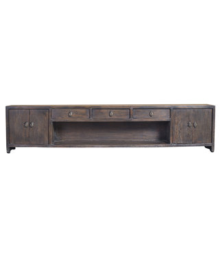 Fine Asianliving Antique Chinese TV Cabinet Brown W155xD22xH31cm