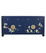 Fine Asianliving Chinesisches Sideboard Nachtblau Handgemalt B180xT40xH85cm