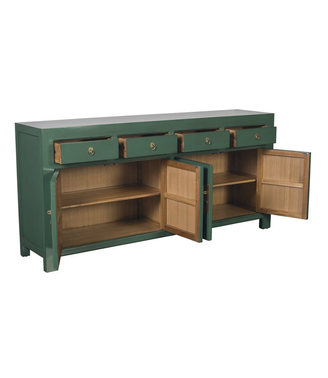 Buffet Chinois Vert Sapin L180xP40xH85cm