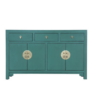 Fine Asianliving Buffet Chinois Vert Sapin - Orientique Collection L140xP35xH85cm