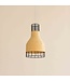 Lampe á Suspension Industrielle en Bambou - Xiron D.20xH35cm
