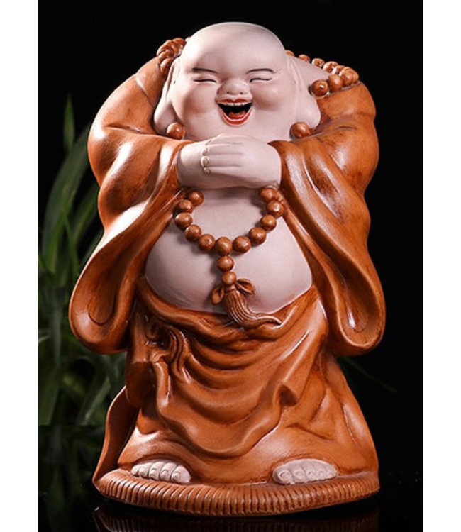 Chinese Buddha Porcelain Lucky Handpainted W16xD14xH27cm
