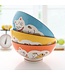Japanese Tableware Lucky Cat Bowl Medium Orange 15cm