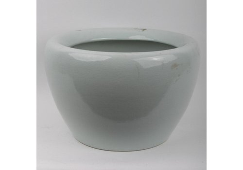 Fine Asianliving Ceramic Flower Pot Craque Mint Grey D60xH45cm