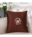 Chinese Cushion Brown Flowers 45x45cm