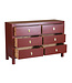 Chinese Chest of Drawers Ruby Red W120xD40xH80cm