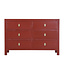 Fine Asianliving Chinese Chest of Drawers Ruby Red W120xD40xH80cm