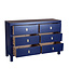 Chinese Chest of Drawers Midnight Blue W120xD40xH80cm