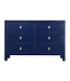 Fine Asianliving Chinese Chest of Drawers Midnight Blue W120xD40xH80cm