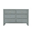 Fine Asianliving Chinese Chest of Drawers Olive Grey W120xD40xH80cm