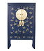 Chinese Wedding Cabinet Midnight Blue Hand-Painted - Orientique Collection W100xD55xH175cm