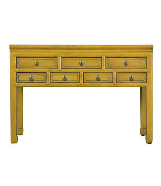 Fine Asianliving Antique Chinese Console Table Emperor Yellow W121xD45xH78cm