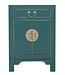 Fine Asianliving Chinese Bedside Table Teal - Orientique Collection W42xD35xH60cm