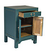 Chinese Bedside Table Teal - Orientique Collection W42xD35xH60cm