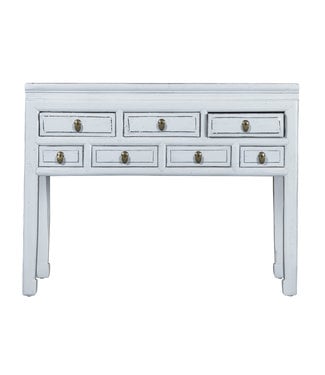 Fine Asianliving Antique Chinese Console Table Polar White W121xD45xH78cm