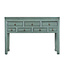 Console Chinoise Ancienne Menthe Verte L130xP45xH89cm